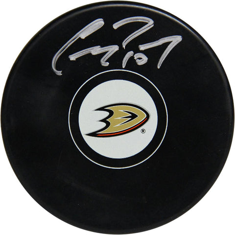 Corey Perry Signed Anaheim Ducks Logo Puck