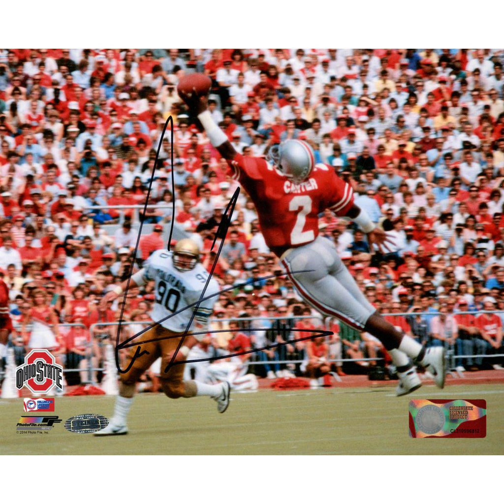 Cris Carter Signed One Handed Catch 8x10 Photo (Getty109827359)