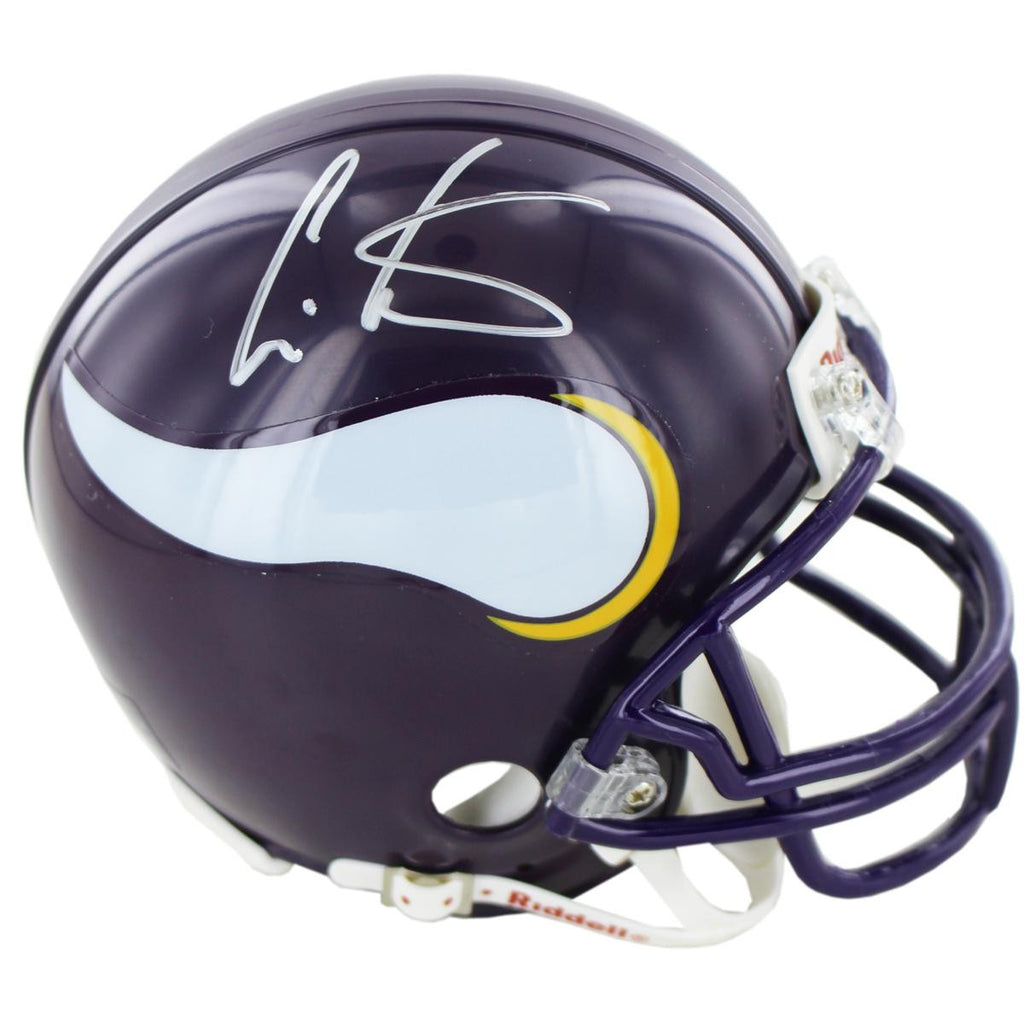 Cris Carter Vikings Signed Mini Helmets