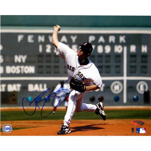 Curt Schilling Red Sox First Game vs Yankees Scoreboard 8x10