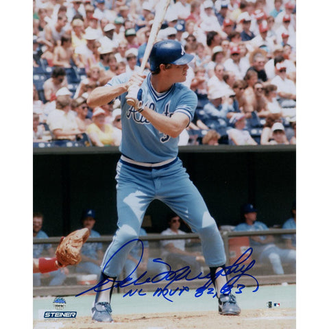 Dale Murphy Signed Batting 8x10 Photo w NL MVP 8283 Insc