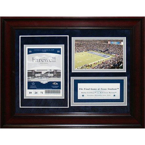 Dallas Cowboys 11x14 Final Game Commemorative Ticket Collage (Pkg A)