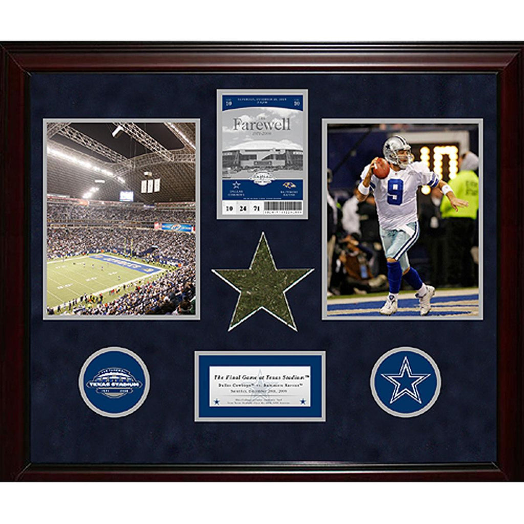 Dallas Cowboys 20x24 Final Game Commemorative Ticket Collage (Pkg B)