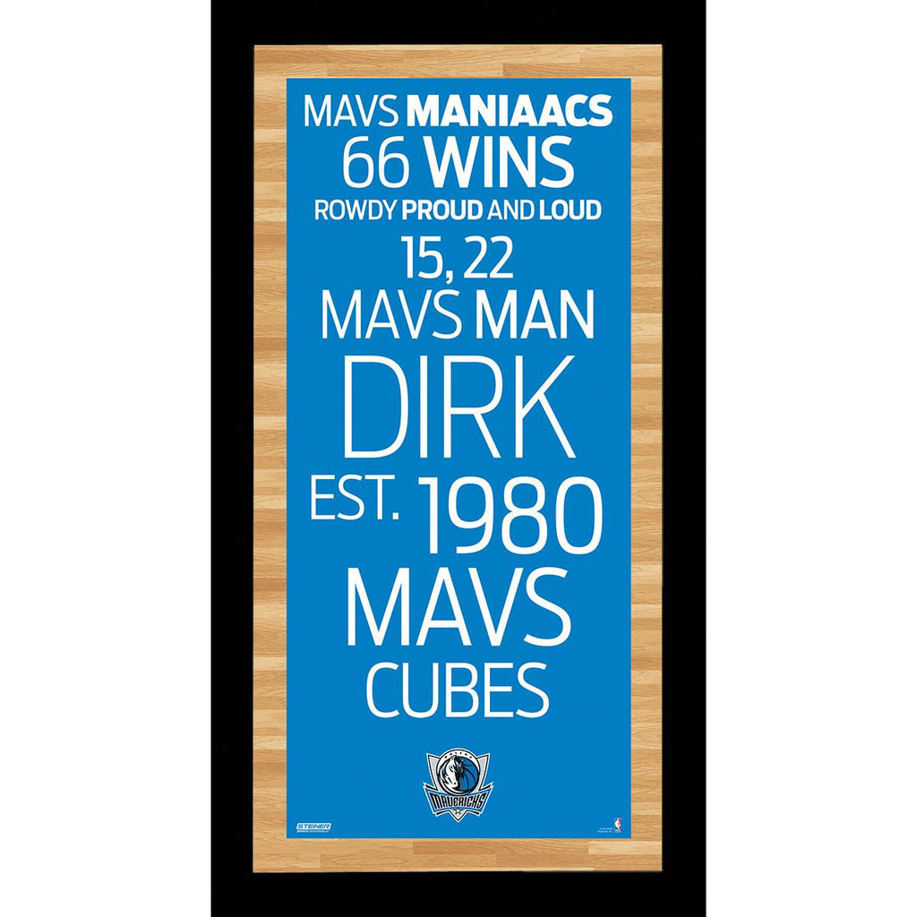 Dallas Mavericks Subway Sign Wall Art 9.5x19 Photo