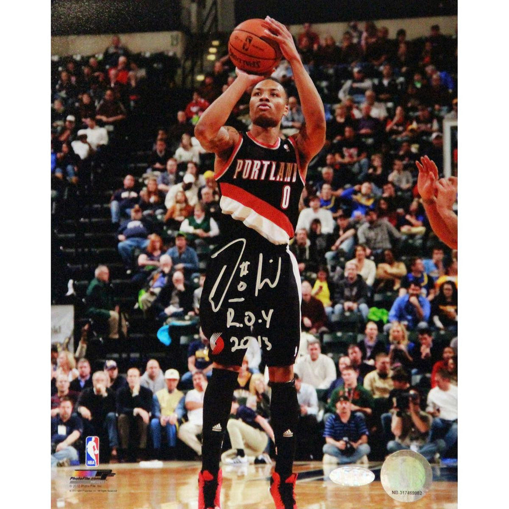 Damian Lillard Signed 8x10 Photo w ROY Insc