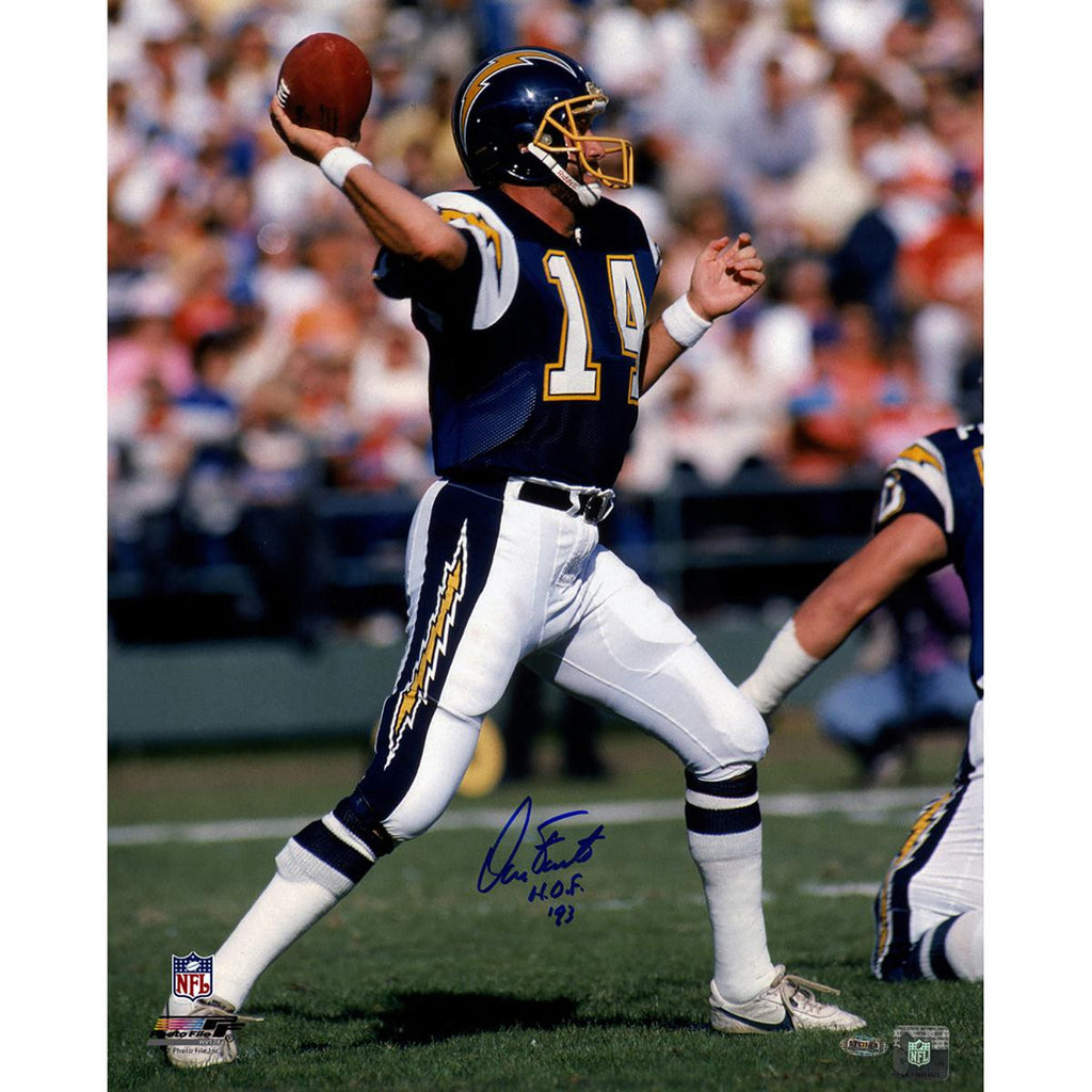 Dan Fouts Signed 1987 Chargers 16x20 Photo w HOF insc