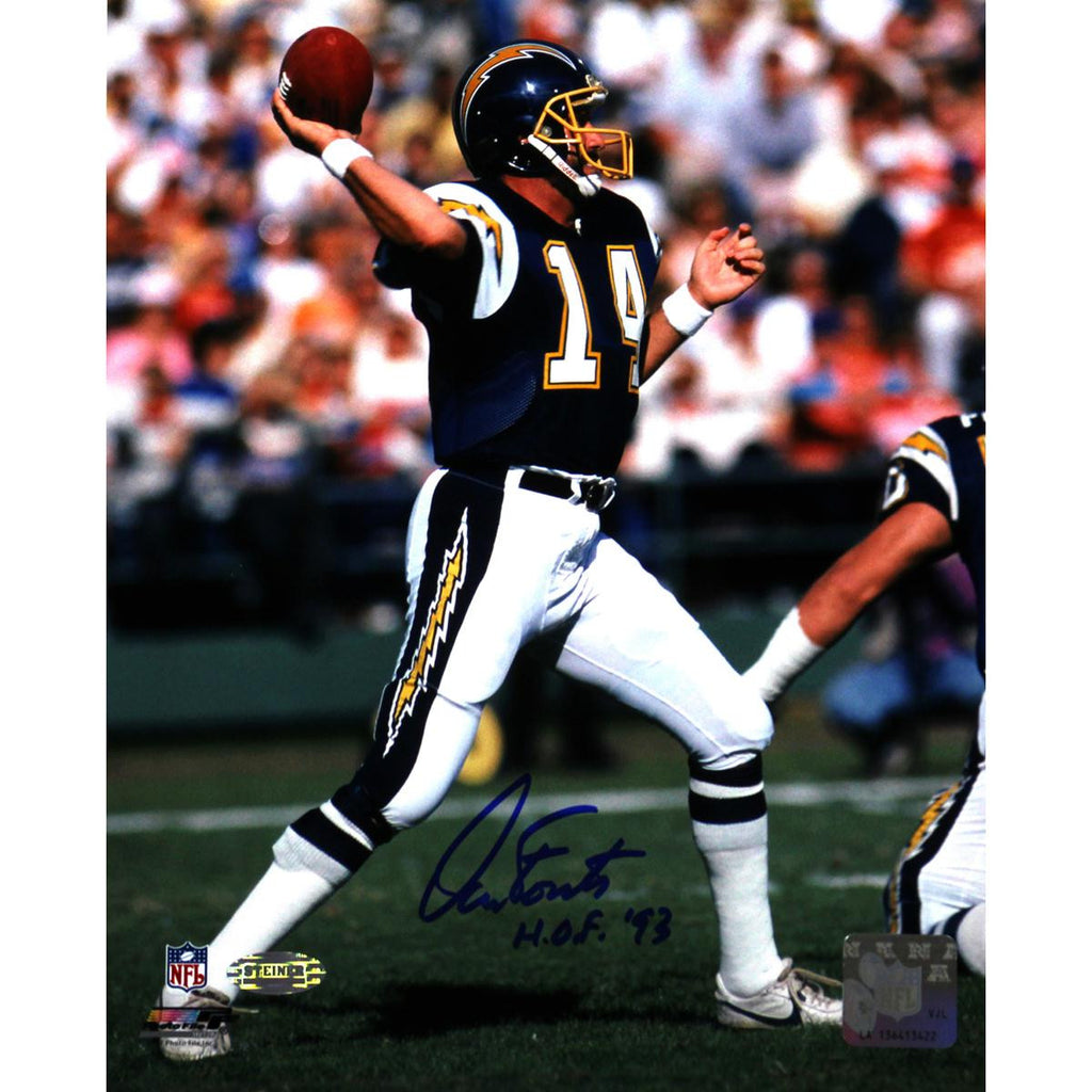 Dan Fouts Signed 1987 Chargers 8X10 Photo w HOF insc