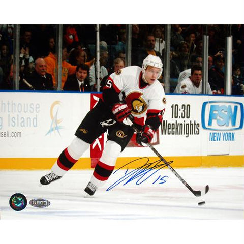 Dany Heatley Senators White Jersey 8x10 Photograph