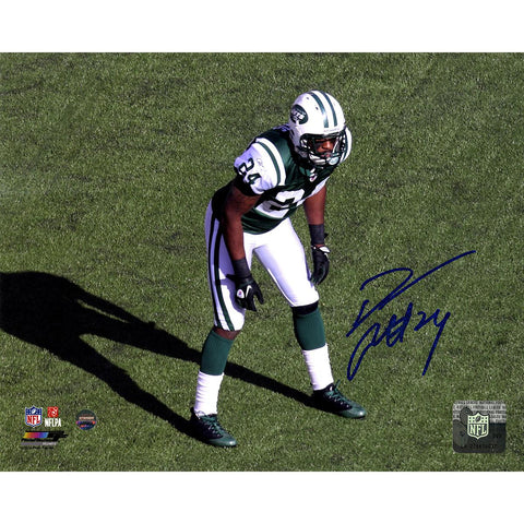 Darrelle Revis Signed Jets Stance 8x10 Photo