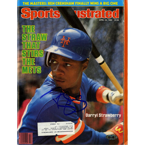 Darryl Strawberry Signed 42384 Sports Illustrated Magazine