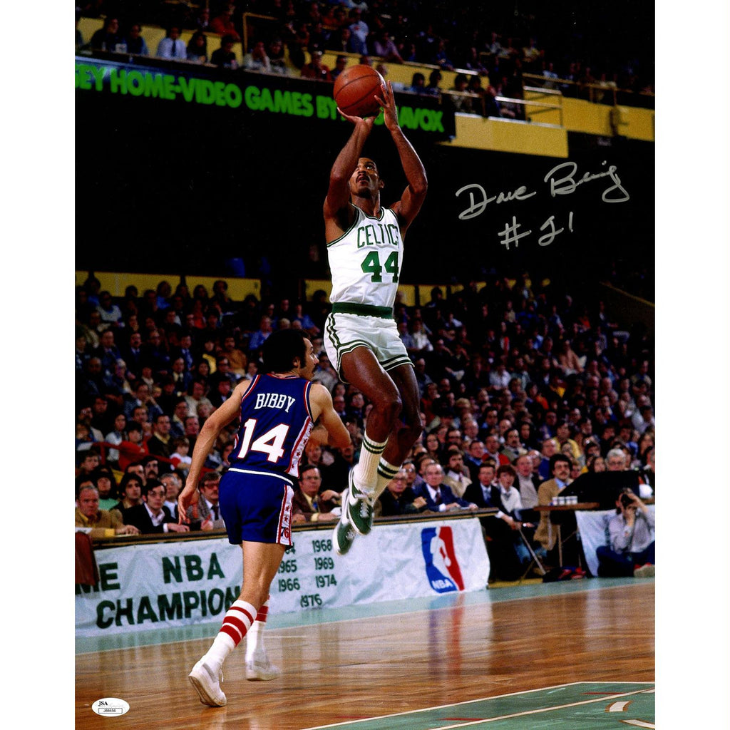 Dave Bing Signed Celtics Jump Shot 16x20 Photo w21 insc