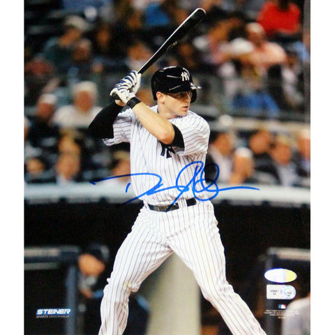 David Adams Batting in Yankee Pinstripe Jersey Signed 8x10 Photo