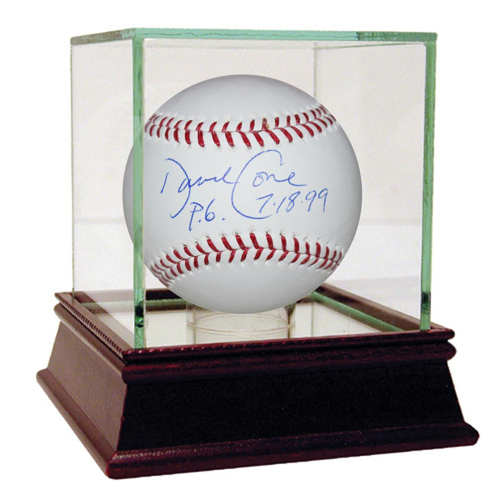 David Cone MLB Baseball w PG 71899 Insc.