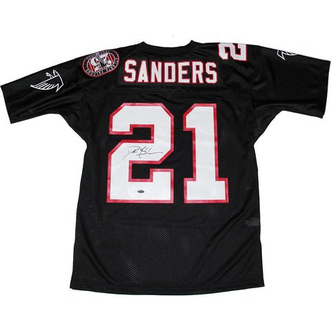 Deion Sanders Signed Atlanta Falcons Mitchell and Ness Authentic Jersey