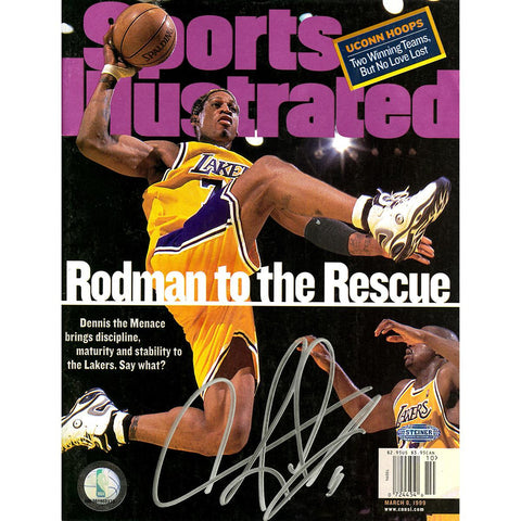 Dennis Rodman Signed 3899 Sports Illustrated Magazine