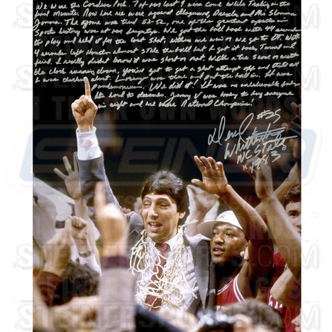 Dereck Whitenburg Signed NCAA Championship Win 16x20 Story Photo