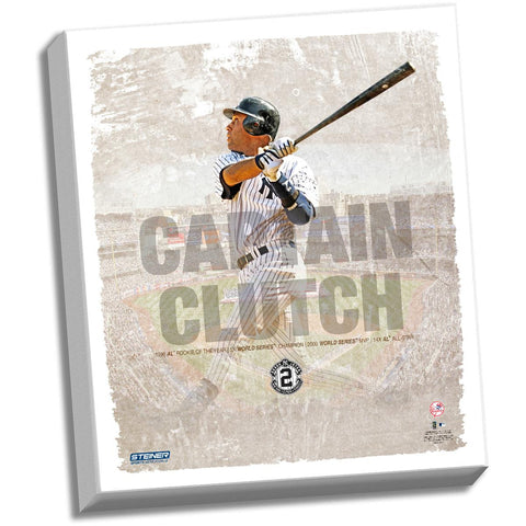 Derek Jeter Captain Clutch 22x26 Stretched Canvas