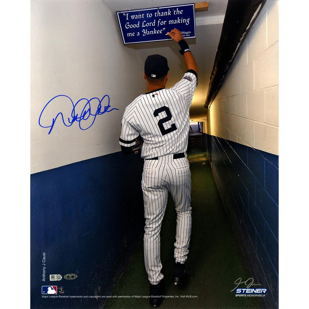 Derek Jeter Color Shot In Tunnel At The Original Yankee Stadium Vertical Signed 16x20 Photo (Signed By Photographer Anthony Caus