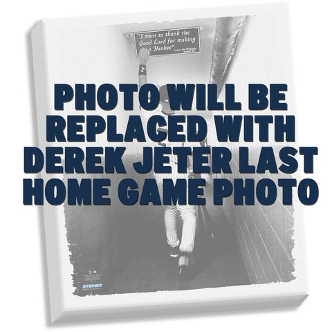 Derek Jeter Final Yankee Moment 32x40 Stretched Canvas