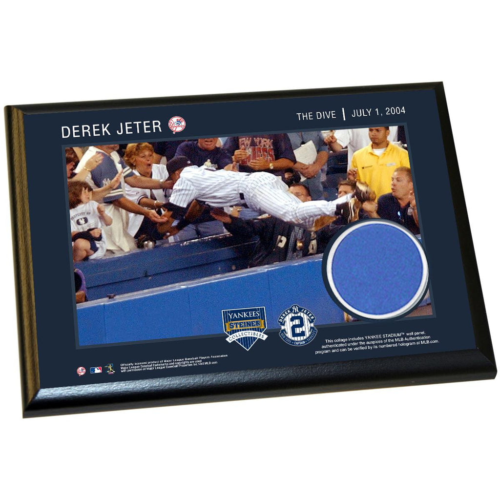 Derek Jeter Moments: The Dive 4x6 Wall Panel Plaque