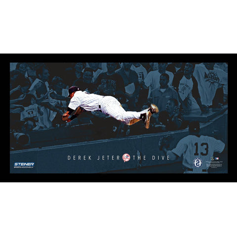 Derek Jeter Moments: The Dive Framed 9.5x19 7331 Style