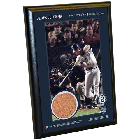 Derek Jeter Moments: World Series MVP 4x6 Dirt Plaque