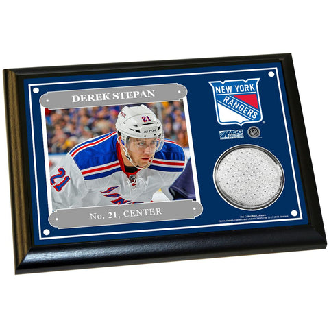 Derek Stepan 4x6 Player Plaque w Game Used Uniform