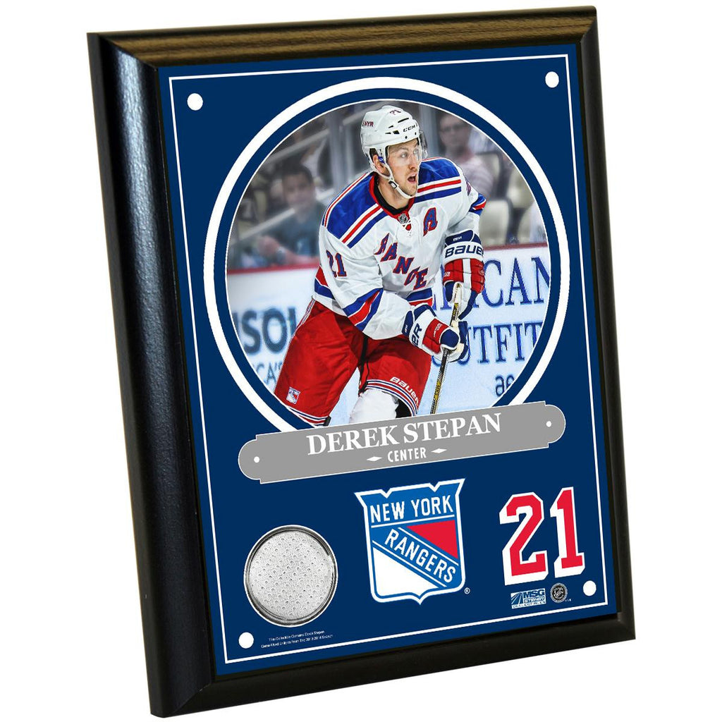 Derek Stepan 8x10 Player Plaque w Game Used Uniform