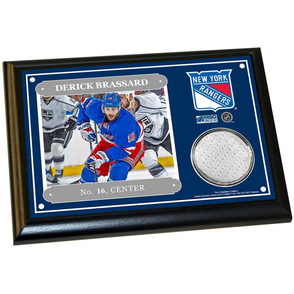 Derick Brassard 4x6 Player Plaque w Game Used Uniform Swatch