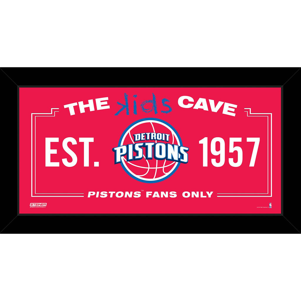 Detroit Pistons 10x20 Kids Cave Sign