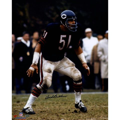 Dick Butkus Chicago Bears Blue Jersey Vertical 16x20 Photo