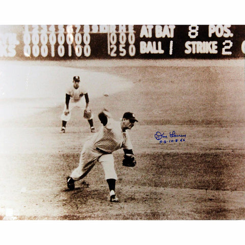 Don Larsen Last Pitch 16x20 Photo w PG Insc.