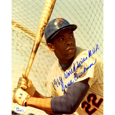 Donn Clendenon Signed 8x10 Photo w 1969 World Series MVP Insc (JSA)