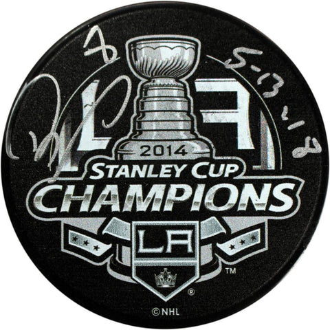 Drew Doughty Signed Los Angeles Kings 2014 SC Champs Puck insc 5-13-18