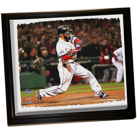 Dustin Pedroia Framed Stretched 32X40 Canvas