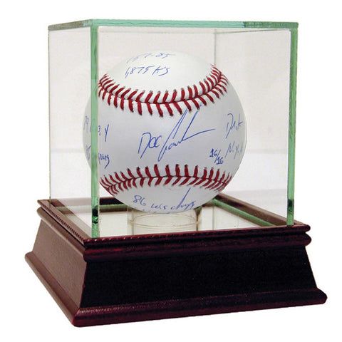 Dwight Gooden Signed MLB Baseball w Dr. K NYM HOF 10 84 ROY 85 Cy 86 WS Champs 88 NLE Champs 157-85 1875 Kes Insc. (LE of 16)