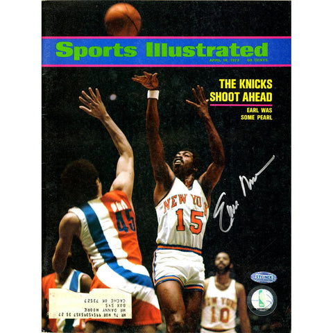 Earl Monroe Signed 41673 Sports Illustrated Magazine