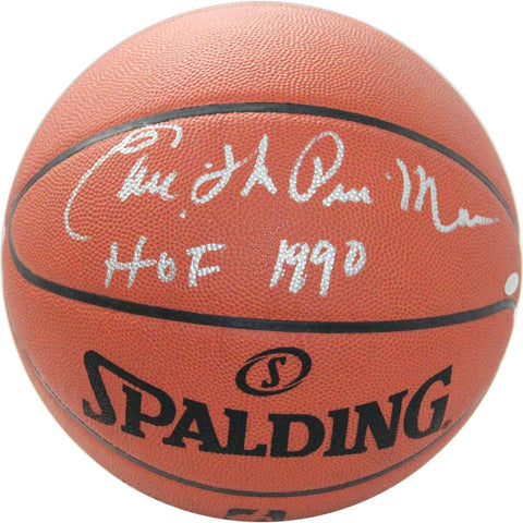 Earl Monroe Signed NBA Game Ball Earl The Pearl Monroe HOF 1990 Insc.