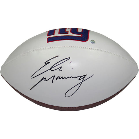 Eli Manning Signed New York Giants White Panel Jarden Football