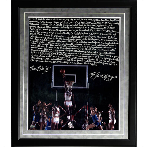 Elvin Hayes Facsimile Being Big E Framed Metallic 16x20 Story Photo