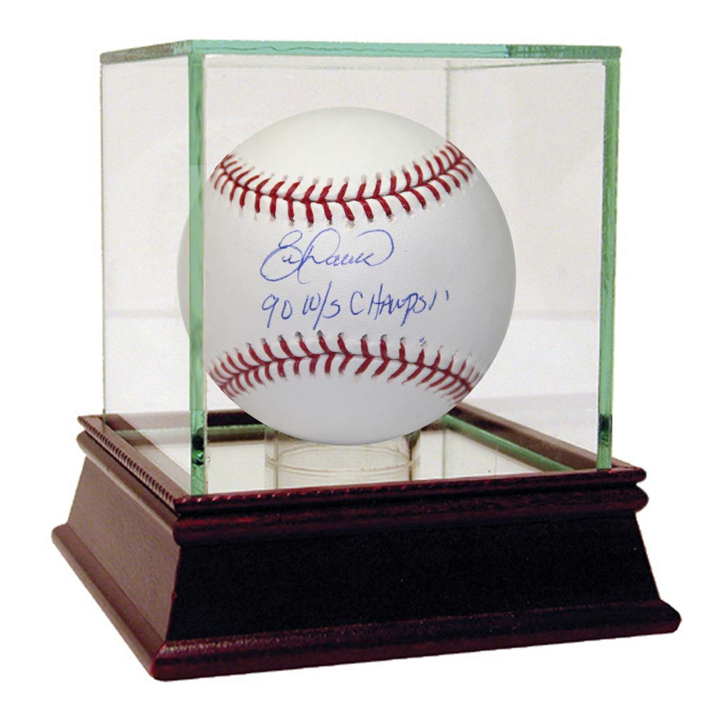 Eric Davis Signed MLB Baseball w 90 ws Champs Insc