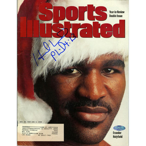 Evander Holyfield Signed 12291997 Sports Illustrated Magazine