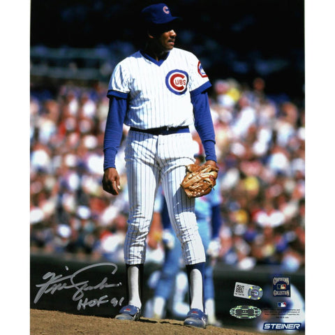 Fergie Jenkins Cubs stands on the mound 8x10 Photo w HOF insc (MLB Auth)