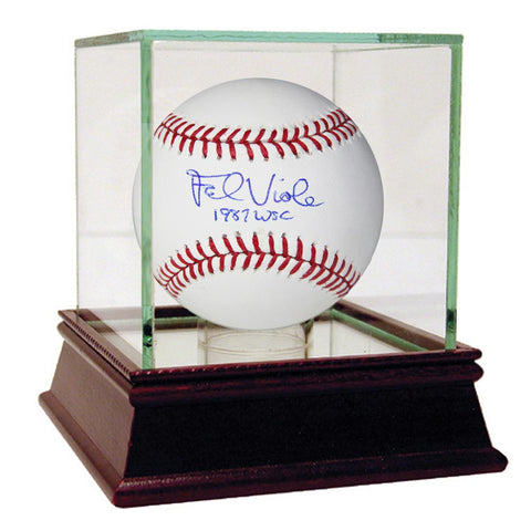 Frank Viola Signed MLB Baseball w 1987 WSC Insc