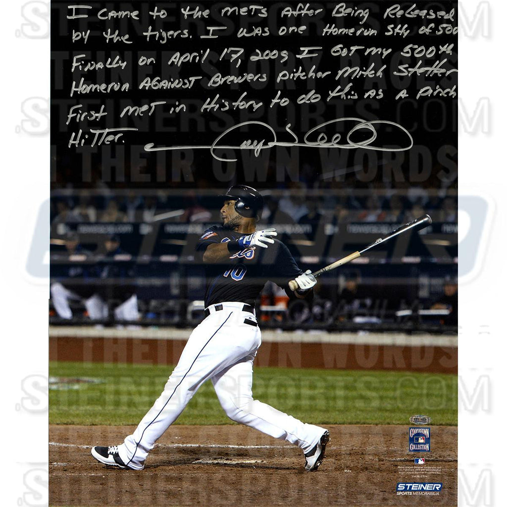 Gary Sheffield Signed New York Mets 500th Career HR 16x20 Story Photo