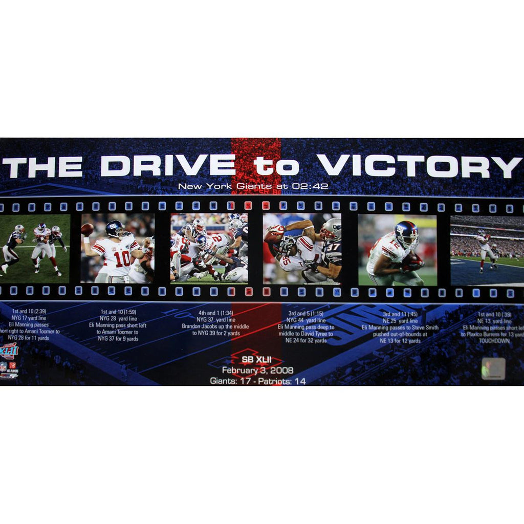 Giants Super Bowl XLII Drive to Victory Filmstrip 12x23 photo