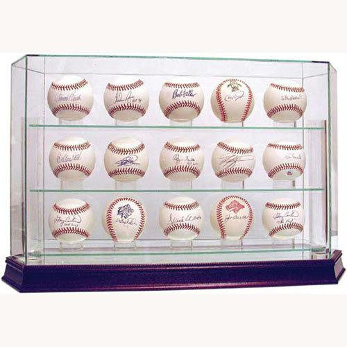 Glass 15 Ball Baseball Case (o)