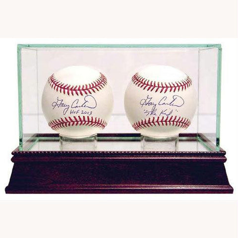 Glass Double Baseball Case (o)