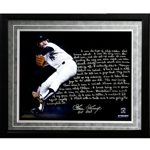 Goose Gossage Facsimile On Closing Framed Metallic 16x20 Story Photo