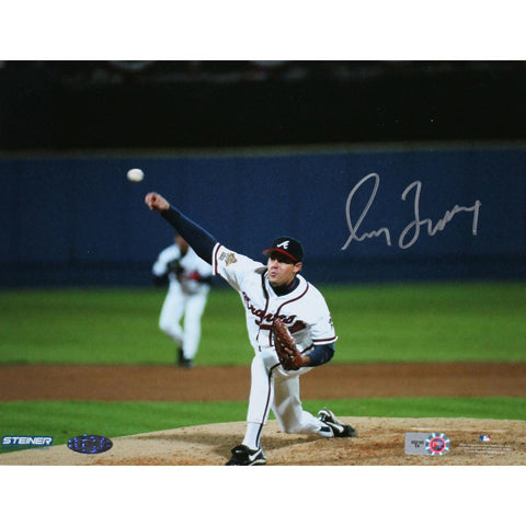 Greg Maddux Signed Braves 1995 WS First Pitch 16x20 Photo (MLB Auth)